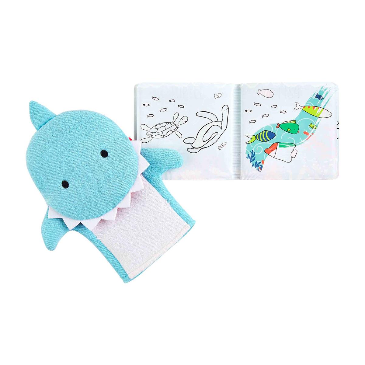 Shark Bath Mitt & Book – Frick and Frack